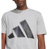 imageadidas Mens Essentials Big Logo TShirtMedium Grey HeatherBlack