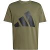 imageadidas Mens Essentials Big Logo TShirtOlive StrataBlack