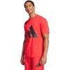 imageadidas Mens Essentials Big Logo TShirtPure RubyBlack