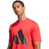 imageadidas Mens Essentials Big Logo TShirtPure RubyBlack