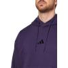 imageadidas Mens Essentials Feel Cozy Fleece HoodieAurora PlumBlack