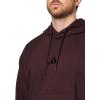 imageadidas Mens Essentials Feel Cozy Fleece HoodieShadow BrownBlack
