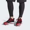 imageadidas Mens Icon V Bounce Cleats Baseball ShoeCore BlackSilver MetPower Red