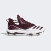 imageadidas Mens Icon V Bounce Cleats Baseball ShoeFtwr WhiteMaroonMaroon