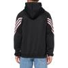 imageadidas Mens Select Foundation Fleece Basketball HoodieBlackWhite