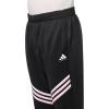 imageadidas Mens Select Foundation Fleece Basketball PantsBlackWhite