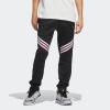 imageadidas Mens Select Foundation Fleece Basketball PantsBlackWhite