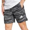 imageadidas Mens Train Essentials All Over Printed ShortsBlackGrey