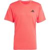 imageadidas Mens Train Essentials Feelready Novelty TShirtPure Ruby
