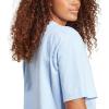imageadidas Womens Essentials Big Logo Boyfriend TShirtBlueWhite