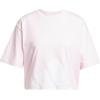 imageadidas Womens Essentials Big Logo Boyfriend TShirtClear PinkWhite