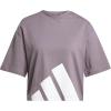 imageadidas Womens Essentials Big Logo Boyfriend TShirtGrey StrataWhite