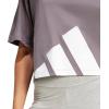 imageadidas Womens Essentials Big Logo Boyfriend TShirtGrey StrataWhite