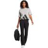 imageadidas Womens Essentials Big Logo Boyfriend TShirtMedium Grey HeatherBlack