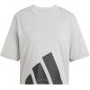 imageadidas Womens Essentials Big Logo Boyfriend TShirtMedium Grey HeatherBlack