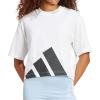 imageadidas Womens Essentials Big Logo Boyfriend TShirtWhiteBlack