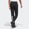 imageadidas Womens Essentials Linear French Terry Cuffed PantsBlackWhite