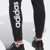 imageadidas Womens Essentials Linear French Terry Cuffed PantsBlackWhite