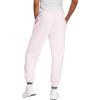 imageadidas Womens Essentials Linear French Terry Cuffed PantsClear PinkWhite