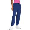 imageadidas Womens Essentials Linear French Terry Cuffed PantsDark BlueWhite