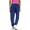 imageadidas Womens Essentials Linear French Terry Cuffed PantsDark BlueWhite