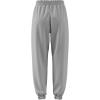 imageadidas Womens Essentials Linear French Terry Cuffed PantsLight Grey HeatherWhite