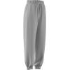 imageadidas Womens Essentials Linear French Terry Cuffed PantsLight Grey HeatherWhite
