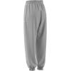 imageadidas Womens Essentials Linear French Terry Cuffed PantsLight Grey HeatherWhite