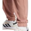 imageadidas Womens Essentials Linear French Terry Cuffed PantsWarm ClayWhite