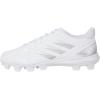 imageadidas Womens Purehustle 2 MdBaseball ShoeWhiteSilver MetallicSilver Metallic