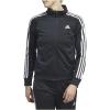imageadidas Essentials WarmUp Tricot Slim 3Stripes Track Jacket Plus Size WomensLegend Ink