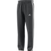 imageadidas Mens Essentials 3Stripes Fleece Open Hem PantsDark Grey Heather
