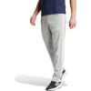 imageadidas Mens Essentials 3Stripes Fleece Open Hem PantsMedium Grey Heather