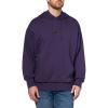 imageadidas Mens Essentials Feel Cozy Fleece HoodieAurora PlumBlack