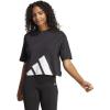 imageadidas Womens Essentials Big Logo Boyfriend TShirtBlackWhite