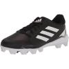 imageadidas Womens Purehustle 2 MdBaseball ShoeBlackWhiteWhite