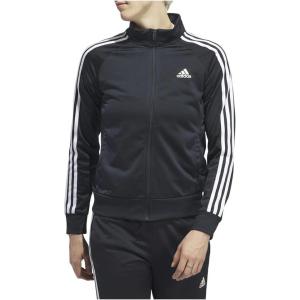 imageadidas Essentials WarmUp Tricot Slim 3Stripes Track Jacket Plus Size WomensLegend Ink