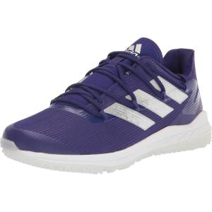 imageadidas Mens Adizero Afterburner 8 Turf Baseball ShoeTeam Collegiate PurpleSilver MetallicWhite