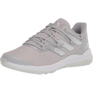 imageadidas Mens Adizero Afterburner 8 Turf Baseball ShoeTeam Light GreySilver MetallicWhite
