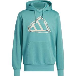 imageadidas Mens Big Logo Graphic HoodiePowder TealGrey