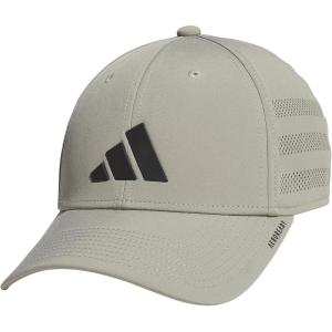 imageadidas Mens Gameday Stretch Fit Baseball CapSilver Pebble GreyBlack