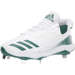 imageadidas Mens Icon V Bounce Cleats Baseball ShoeDark GreenDark GreenFtwr White