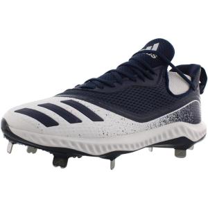 imageadidas Mens Icon V Bounce Cleats Baseball ShoeFootwear WhiteCollegiate NavyCollegiate Navy