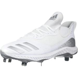 imageadidas Mens Icon V Bounce Cleats Baseball ShoeFtwr WhiteSilver MetFtwr White