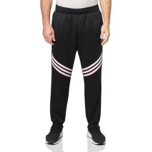 imageadidas Mens Select Foundation Fleece Basketball PantsBlackWhite