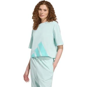 imageadidas Womens Essentials Big Logo Boyfriend TShirtHalo MintFlash Aqua