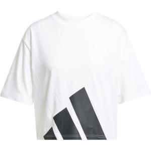 imageadidas Womens Essentials Big Logo Boyfriend TShirtWhiteBlack