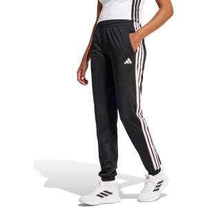 imageadidas Womens Tricot 3Stripes Track PantsBlackClear Pink