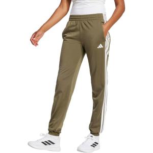 imageadidas Womens Tricot 3Stripes Track PantsOlive StrataWhite