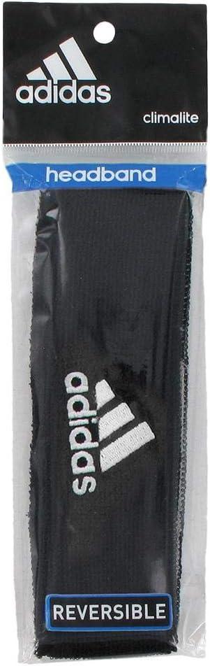 imageAdidas UnisexAdult Interval Reversible Elastic Sweat Headband for Men and Women DiscontinuedBlackWhiteAluminum 2